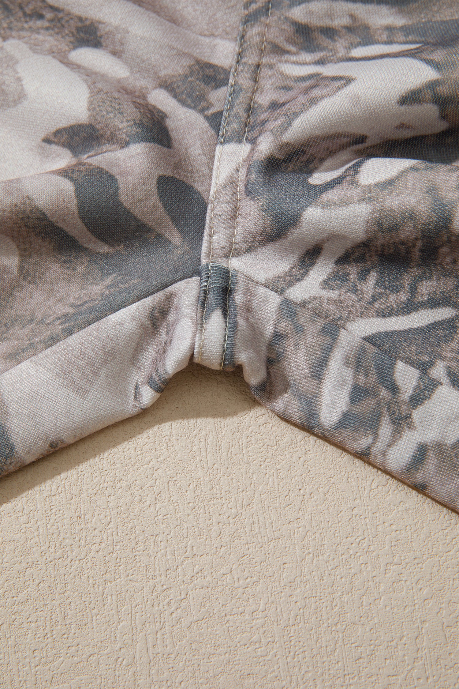 Camouflage Print Drawstring Pants Striped Side Panel Green Khaki Women S-XL