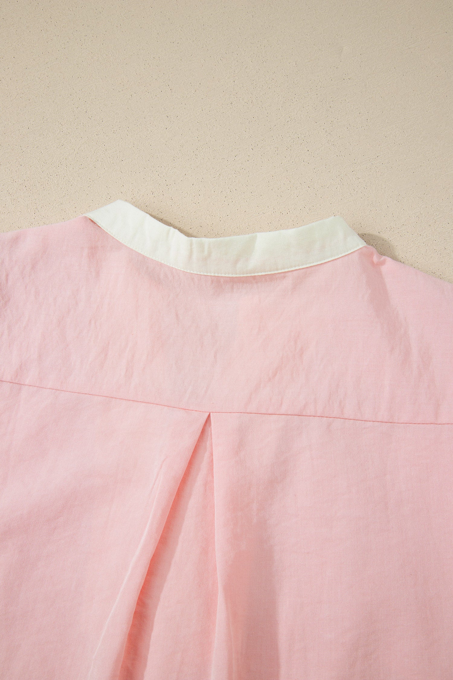 LivelyLooks Scallop Colour Block Trim Puff Sleeve Mini Dress Pink & Green women's fashion