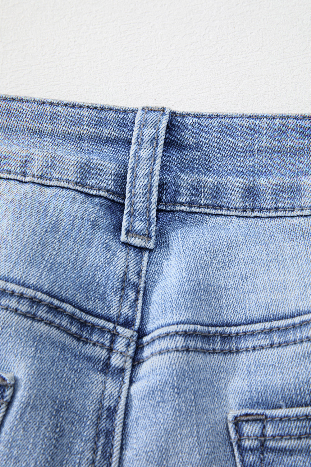 Women's Women's Mineral Wash Flared Jeans Raw Hem High Waist Sizes 4-16 at LivelyLooks