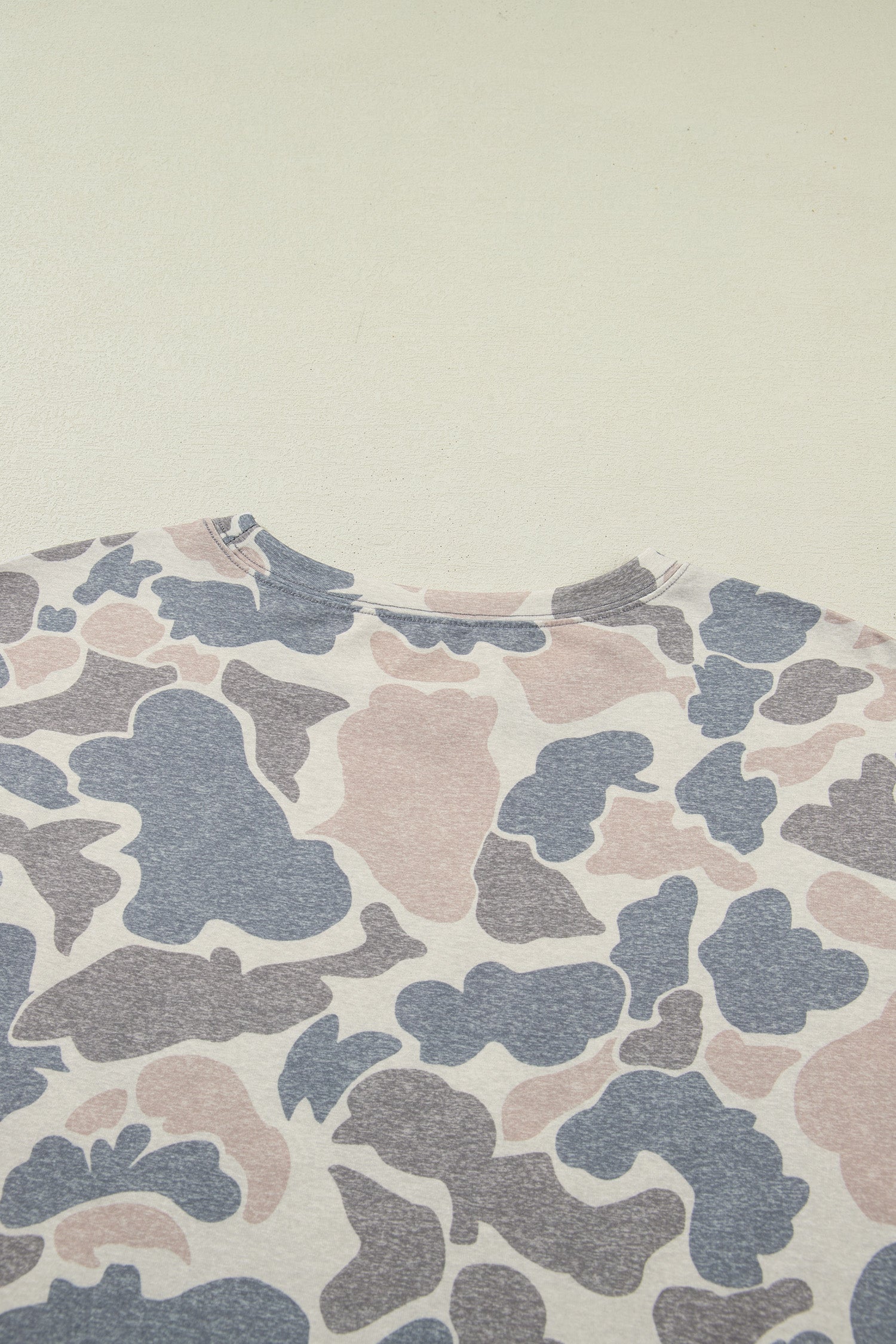 Multicolour Camouflage Loose Tee & Drawstring Shorts 2pcs Outfit