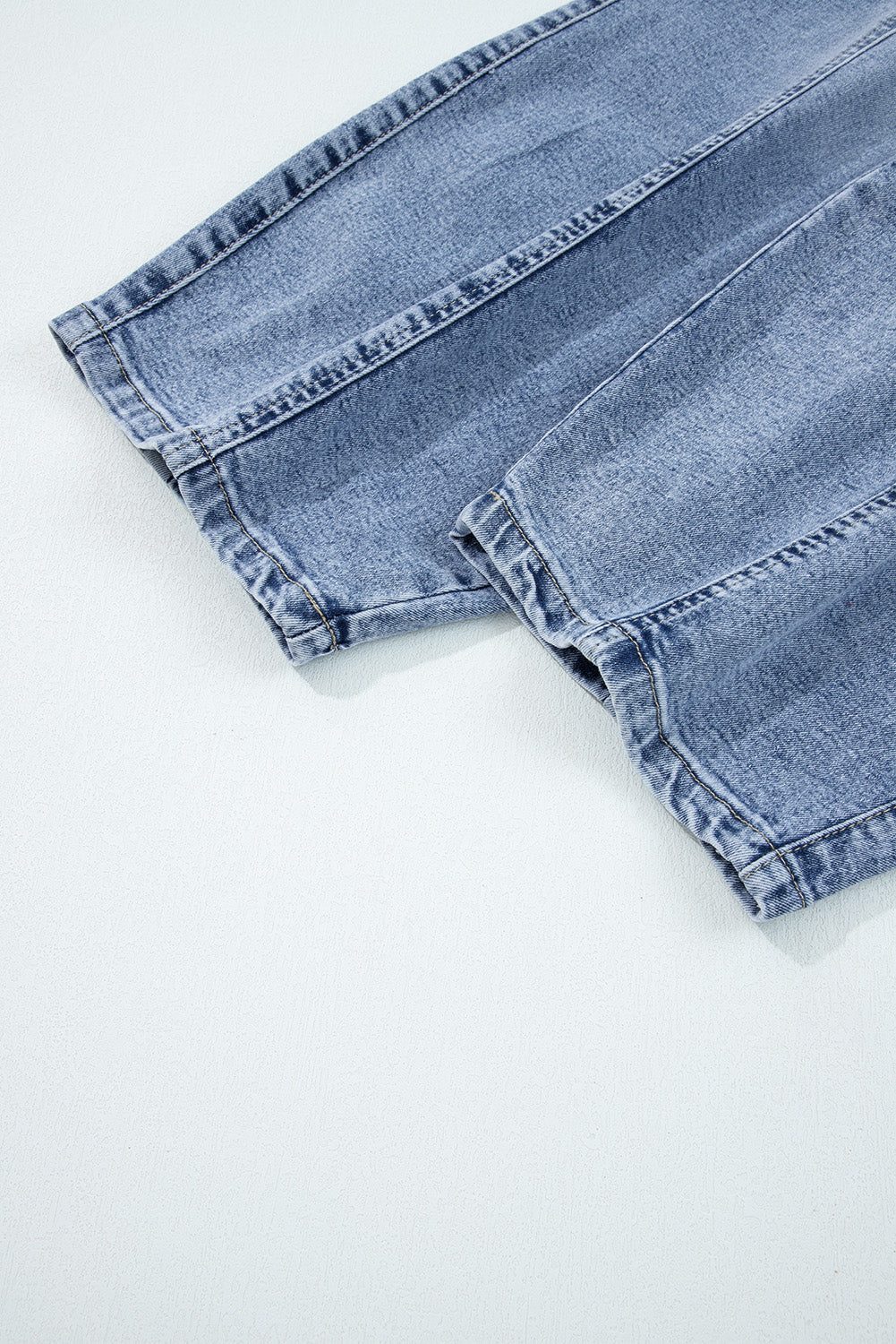 LivelyLooks Myosotis Large Patch Pocket Drawstring Paperbag Waist Barrel Jeans women's fashion