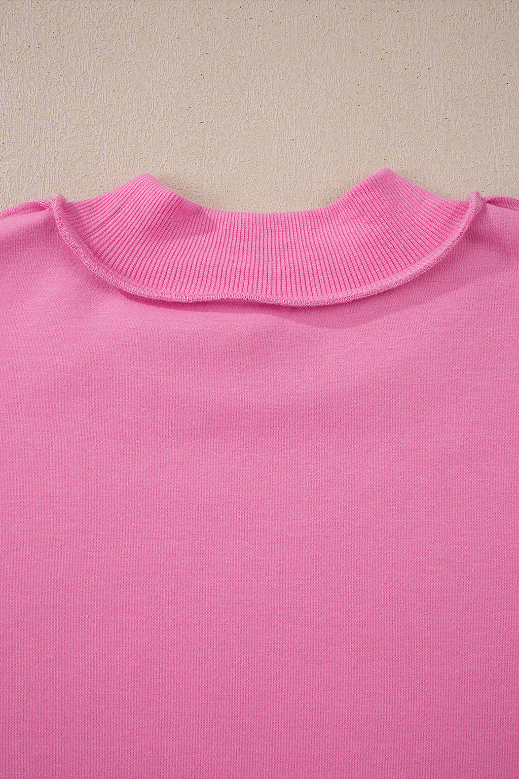 Carrot Oversized Reversible Sweatshirt Drop Shoulder Mock Neck Women S-XL