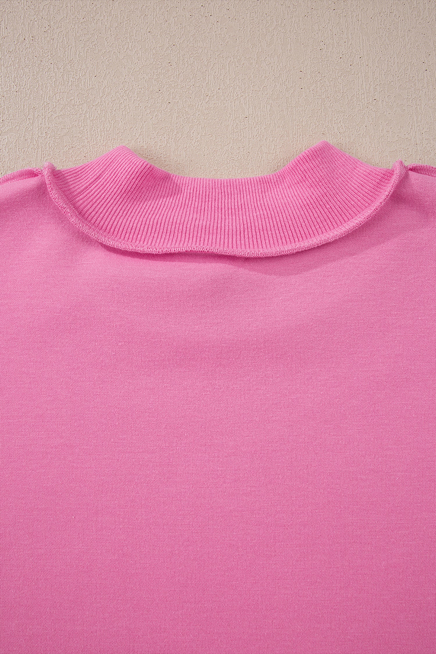 Carrot Oversized Reversible Sweatshirt Drop Shoulder Mock Neck Women S-XL