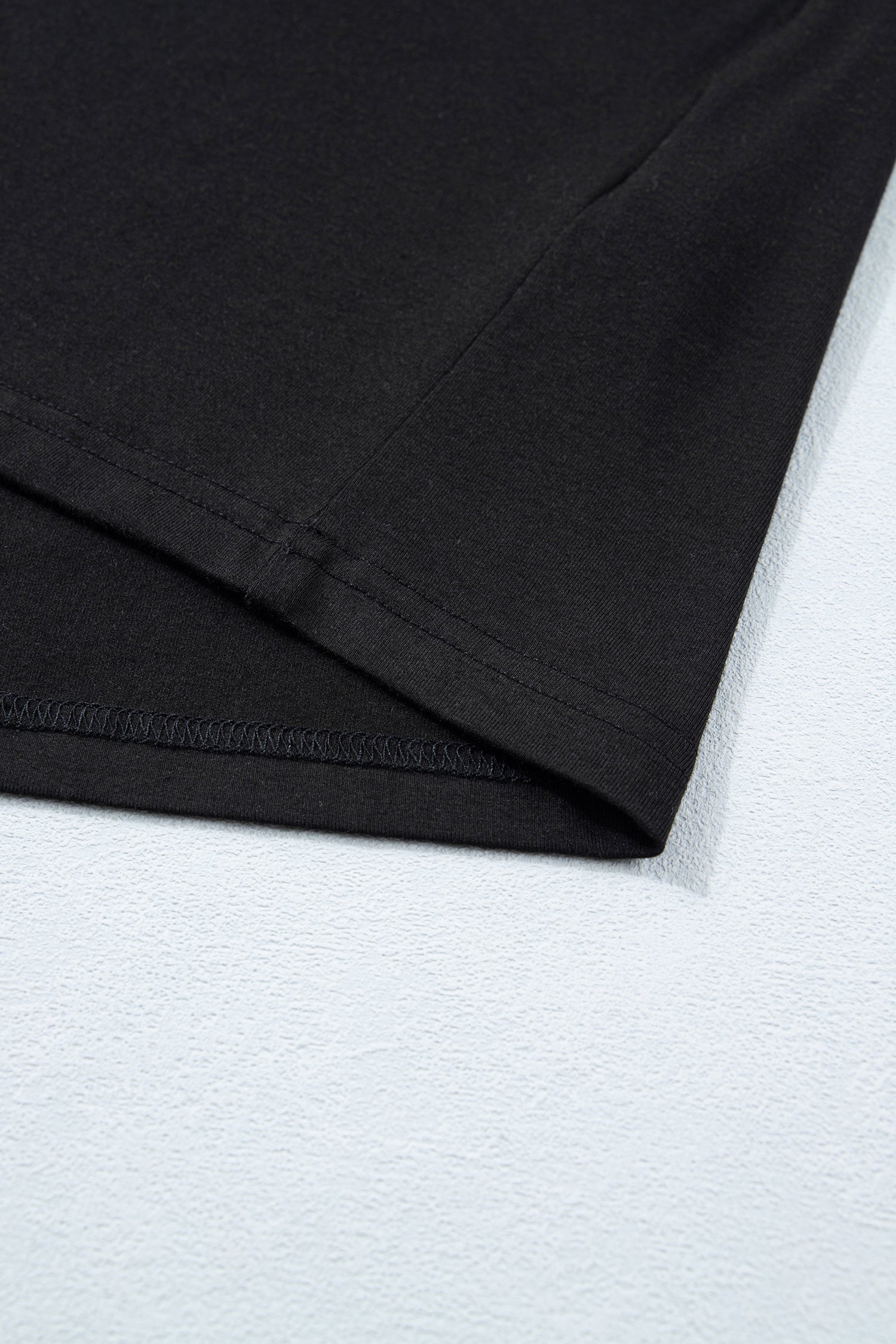 Oversized Tee & Tie Wrap Mini Skort 2pcs Set | Black & Laurel Green