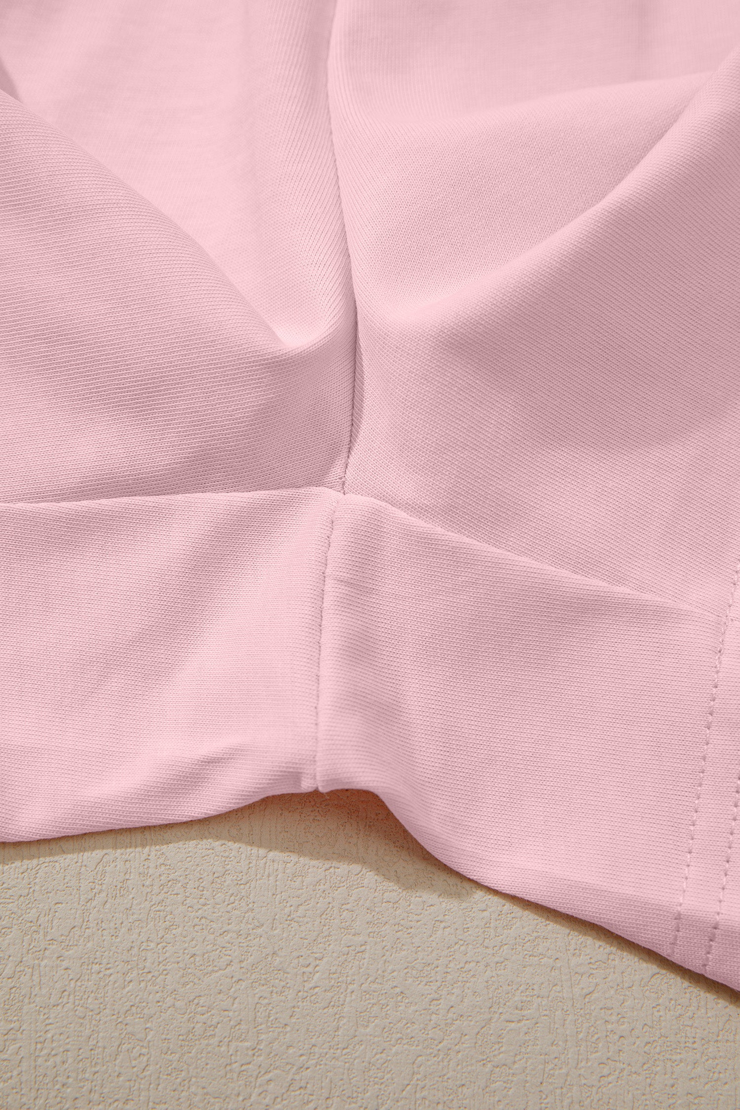 Women's Stitched Detail Tank Top & Shorts Co-ord Set Pink Mist Blue S-XL