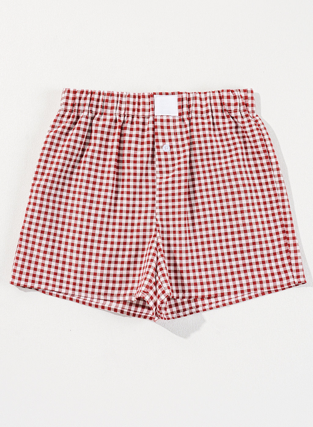 Shop Gingham Print High Waist Casual Shorts S-2XL at LivelyLooks