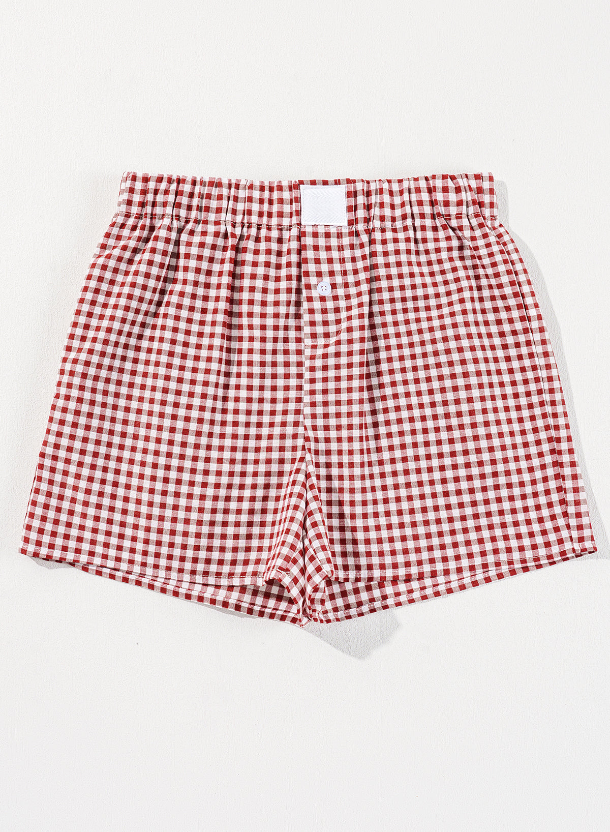 Shop Gingham Print High Waist Casual Shorts S-2XL at LivelyLooks