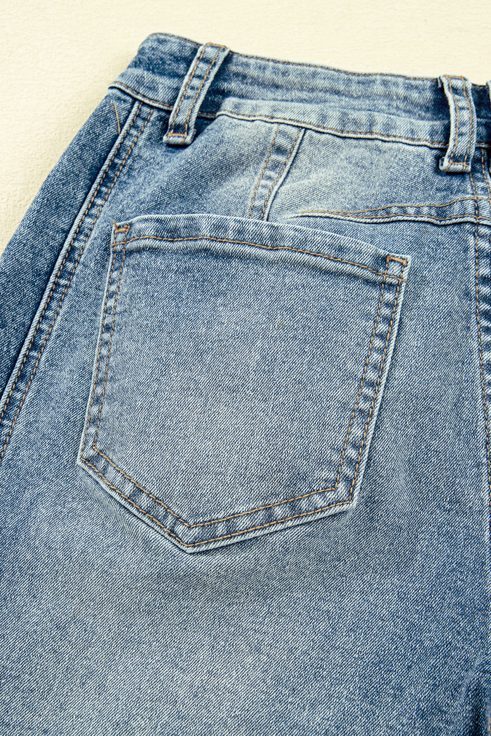 Women's Women's Vintage Washed Shift Jeans Seam Detail Wide Leg Sizes 4-16 at LivelyLooks
