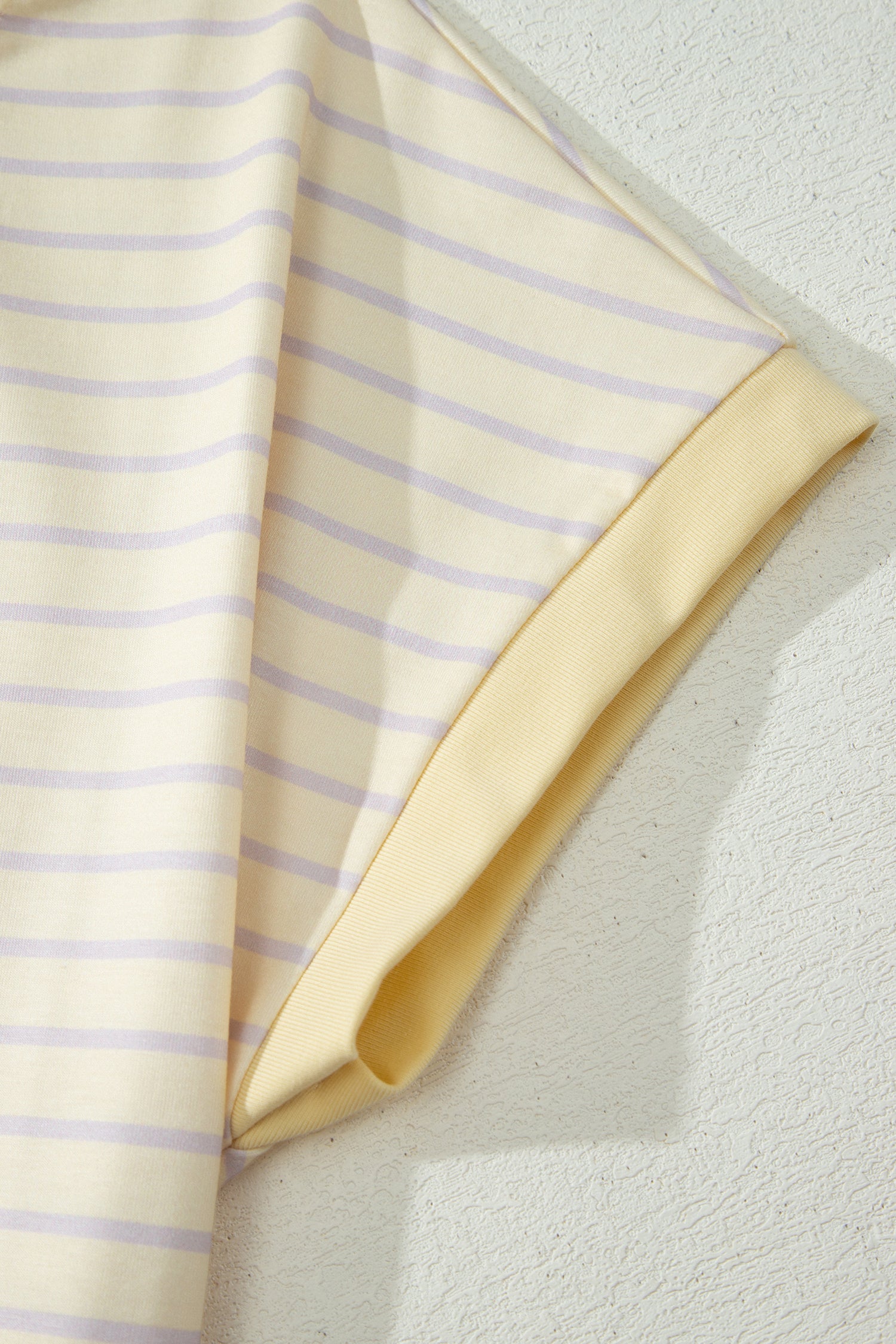 Yellow Stripe Relaxed Tee & Drawstring Shorts Co-ord Set | UK 8–22