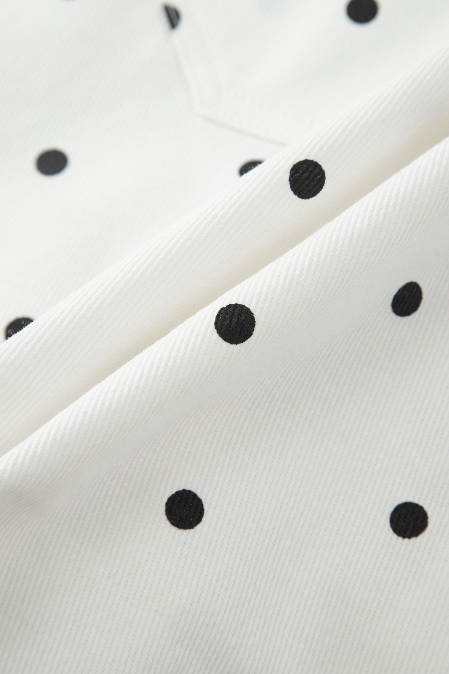 Women's White Polka Dot Embroidered Scallop Hem Shorts | UK 8-20 at LivelyLooks