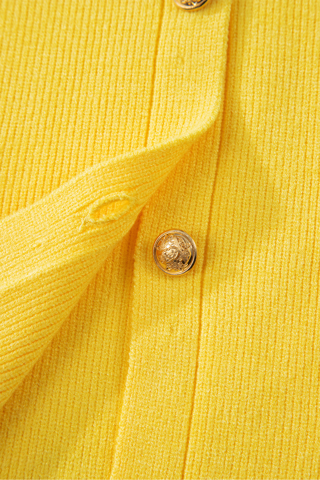 Shop White Yellow Sleeveless Knit Button Sweater Vest Pockets S-XL at LivelyLooks