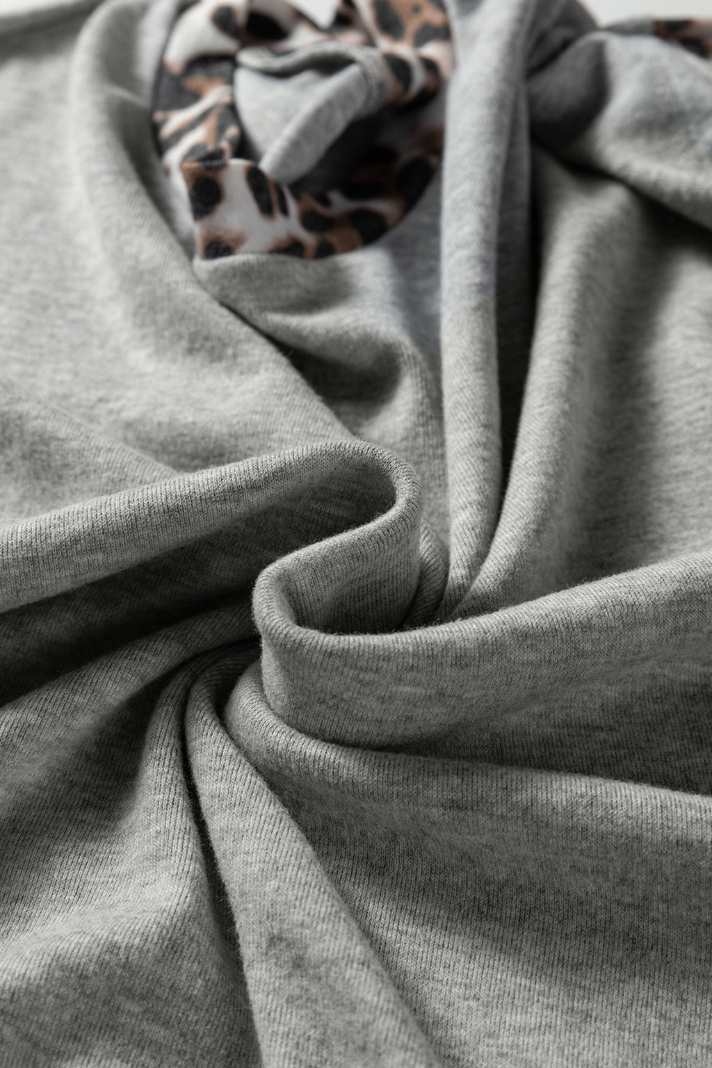 Leopard Colourblock Patchwork Dolman Sleeve Baggy Sweatshirt | Pink & Grey