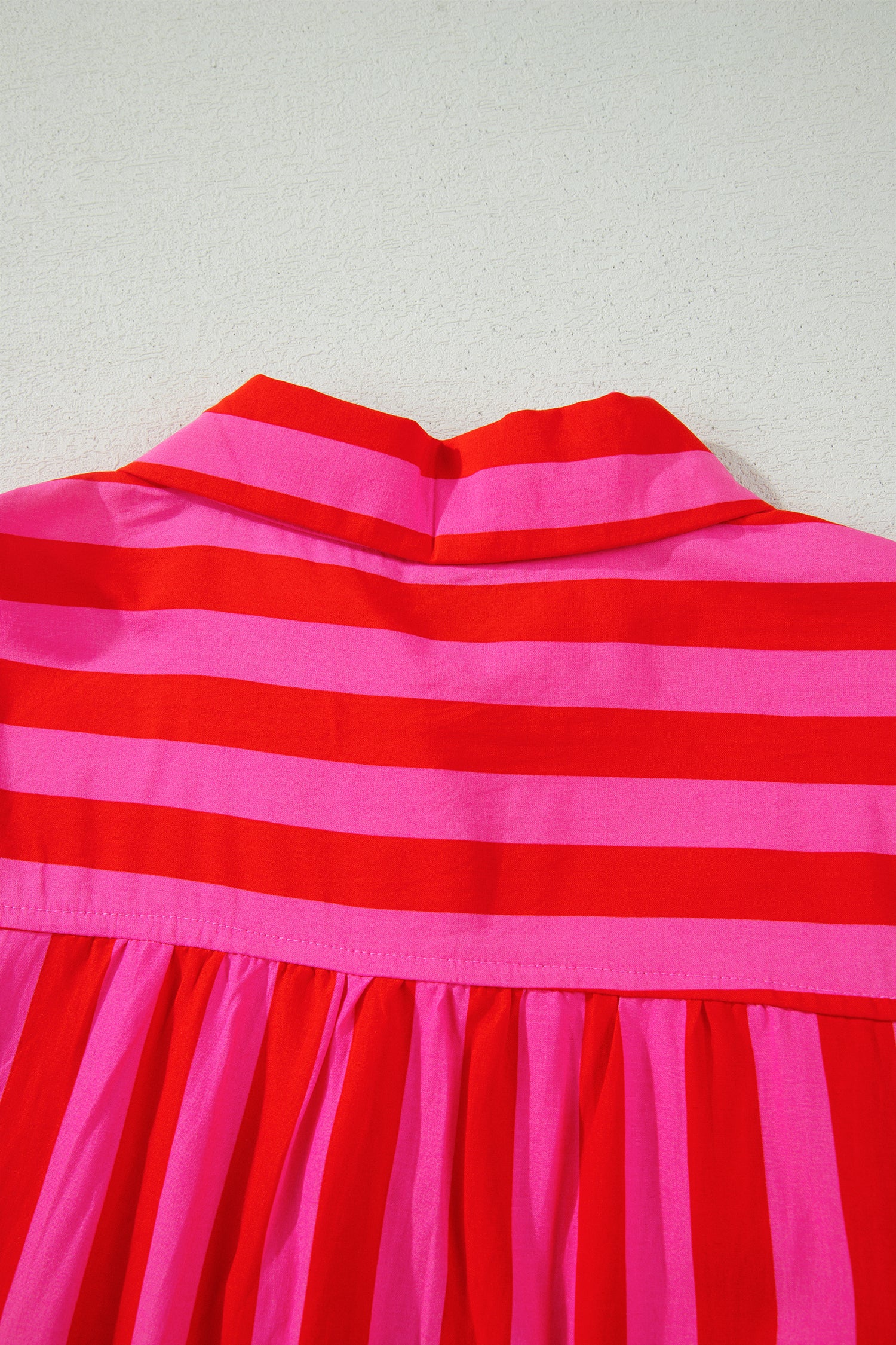 LivelyLooks Stripe Tie Puff Sleeve Women's Button Down Shirt women's fashion