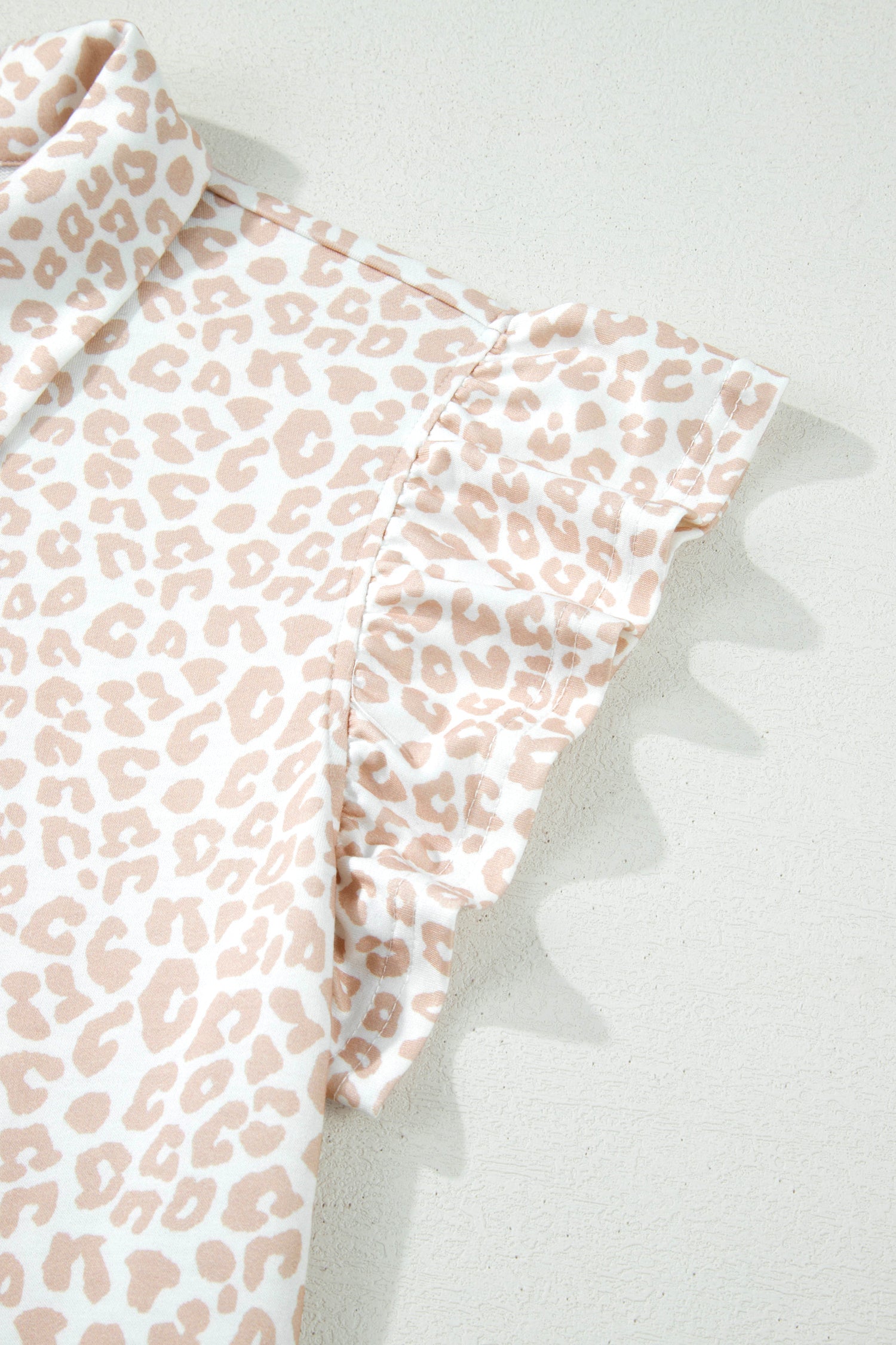 LivelyLooks Beige Leopard Print Zip Polo Top & Shorts Co-ord Set | S-XL women's fashion