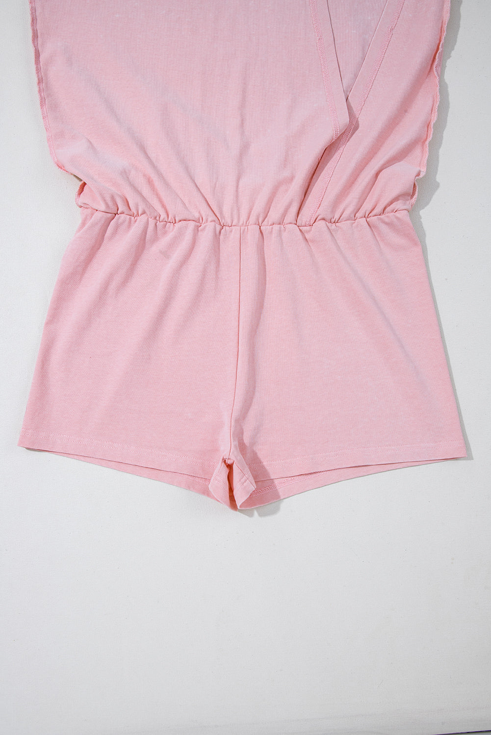 Women's Light Pink 2 Pieces Mineral Wash Cotton Tank Top Lined Split Skirt Set at LivelyLooks