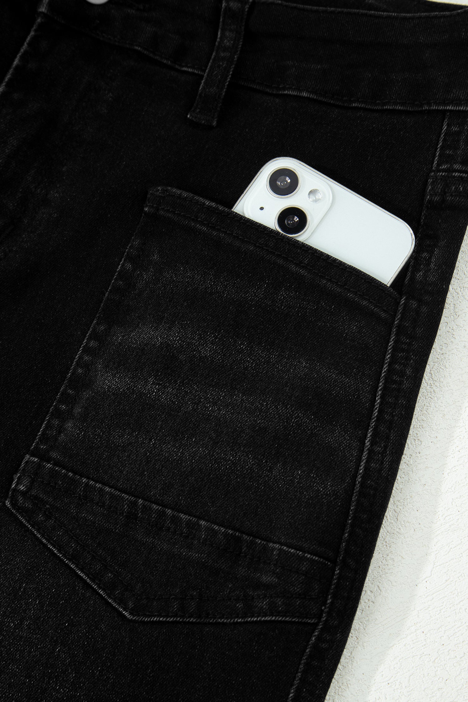 Shop Frayed Cropped Straight Leg Jeans UK 8-20 at LivelyLooks