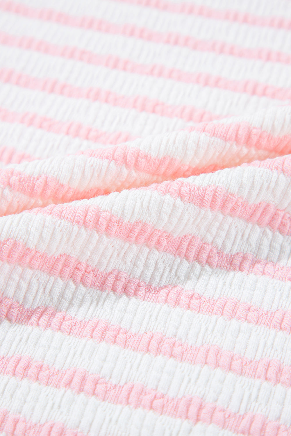 Shop Stripe Knitted Short Sleeve Top & Drawstring Shorts Co-ord S-3XL at LivelyLooks