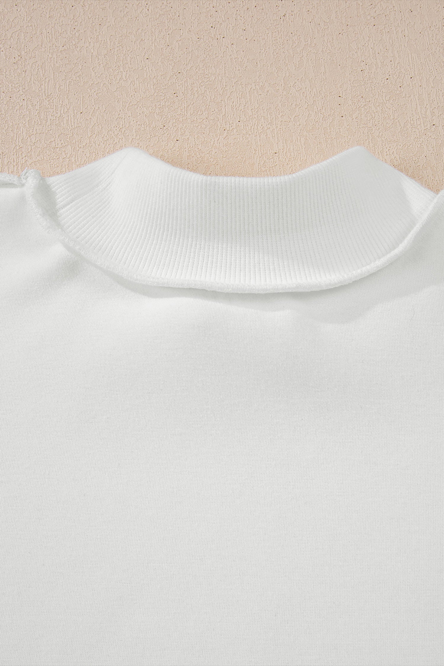 Carrot Oversized Reversible Sweatshirt Drop Shoulder Mock Neck Women S-XL