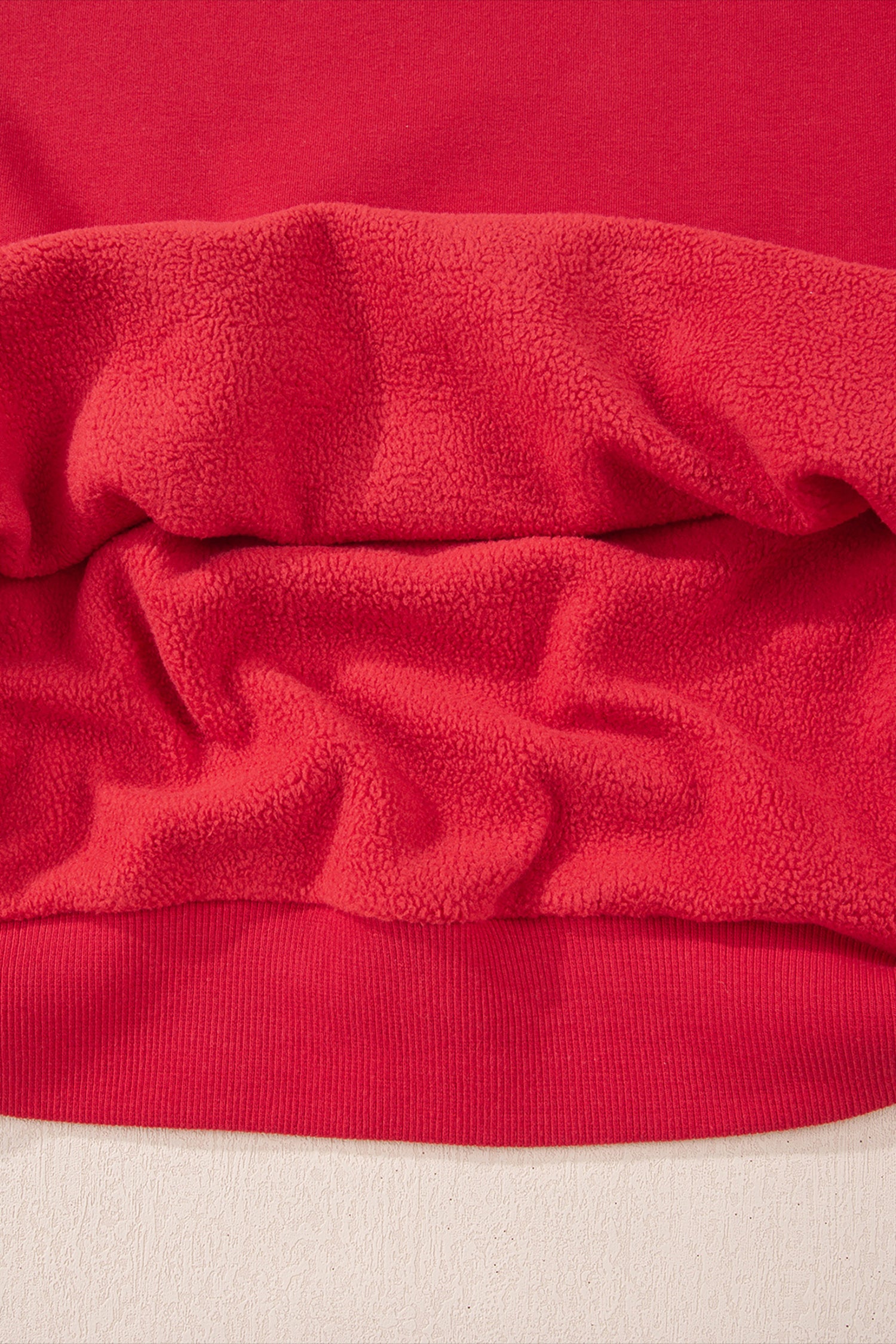 Carrot Oversized Reversible Sweatshirt Drop Shoulder Mock Neck Women S-XL