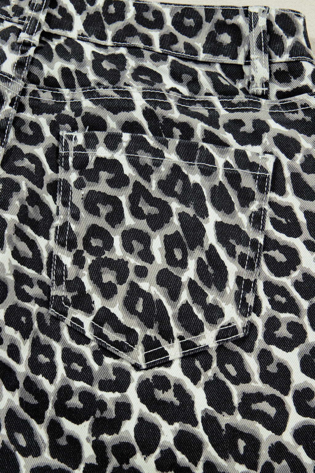 Shop Black Leopard Print Barrel Jeans UK 8-20 at LivelyLooks