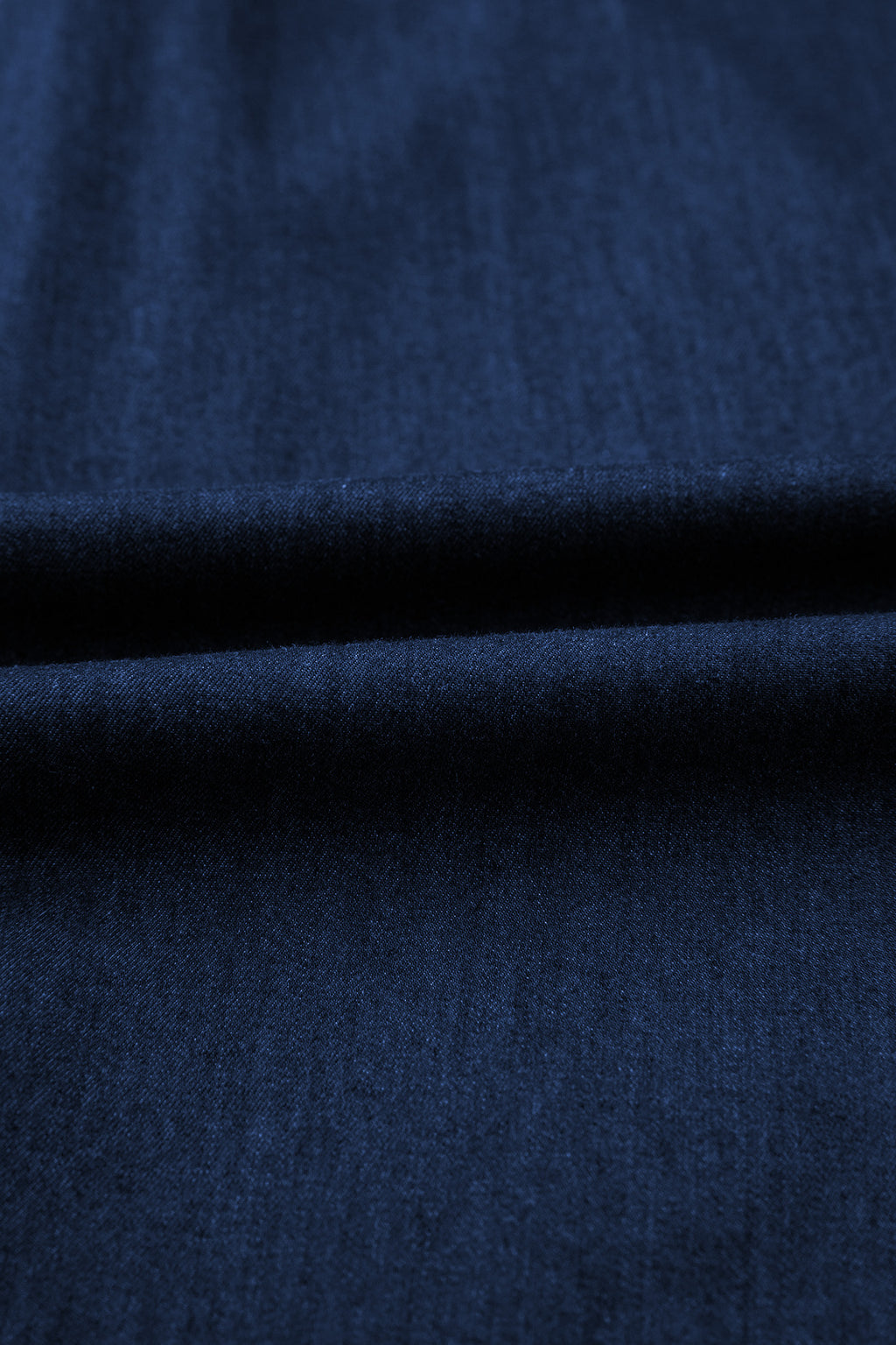 Women's Blue Button-Down Collared Bubble Sleeve Long Denim Dress at LivelyLooks