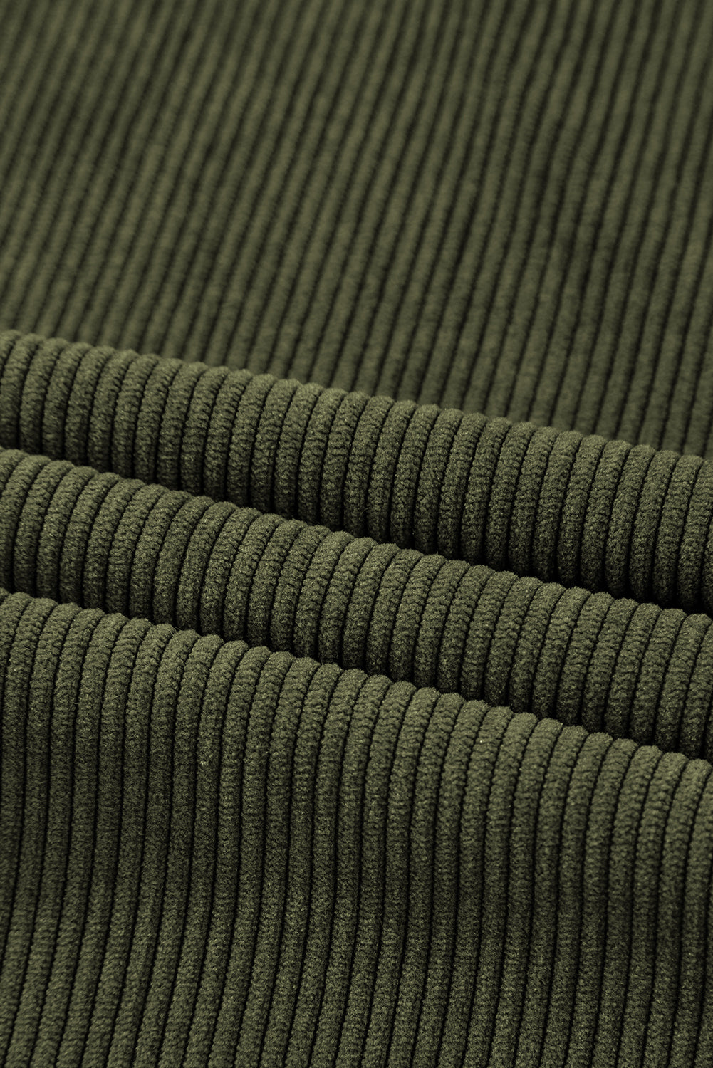 Women's Women's High Waist Corduroy Trousers Square Pockets Green/Brown at LivelyLooks