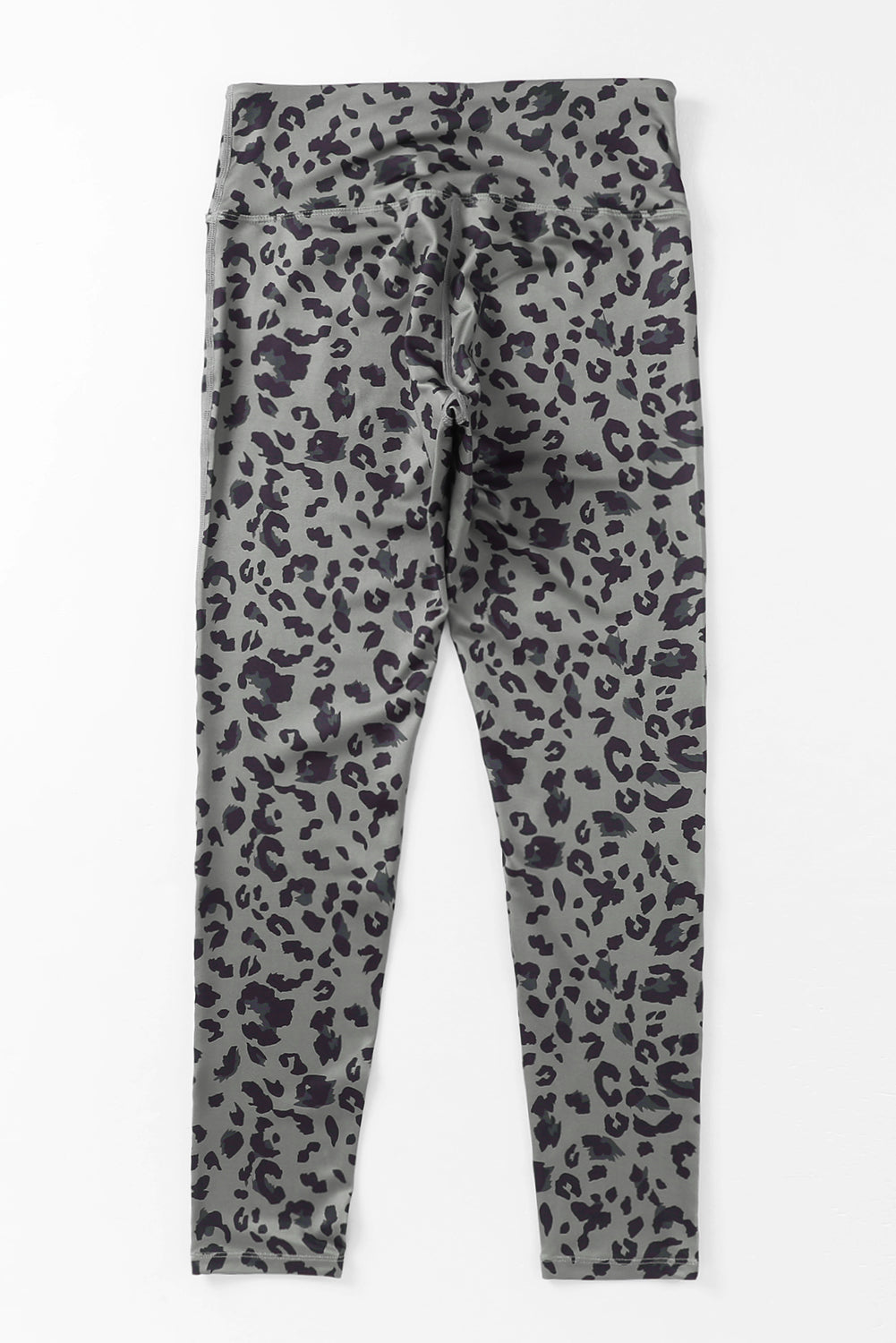 Shop Grey Classic Leopard Print Active Leggings Animal Pattern Gym Yoga Sports Tights at LivelyLooks