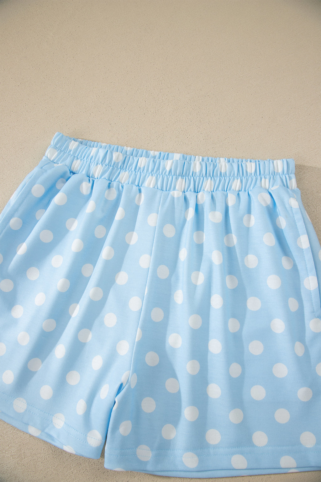 Polka Dot Mock Neck Short Set – Yellow, Pink, Sky Blue & Green