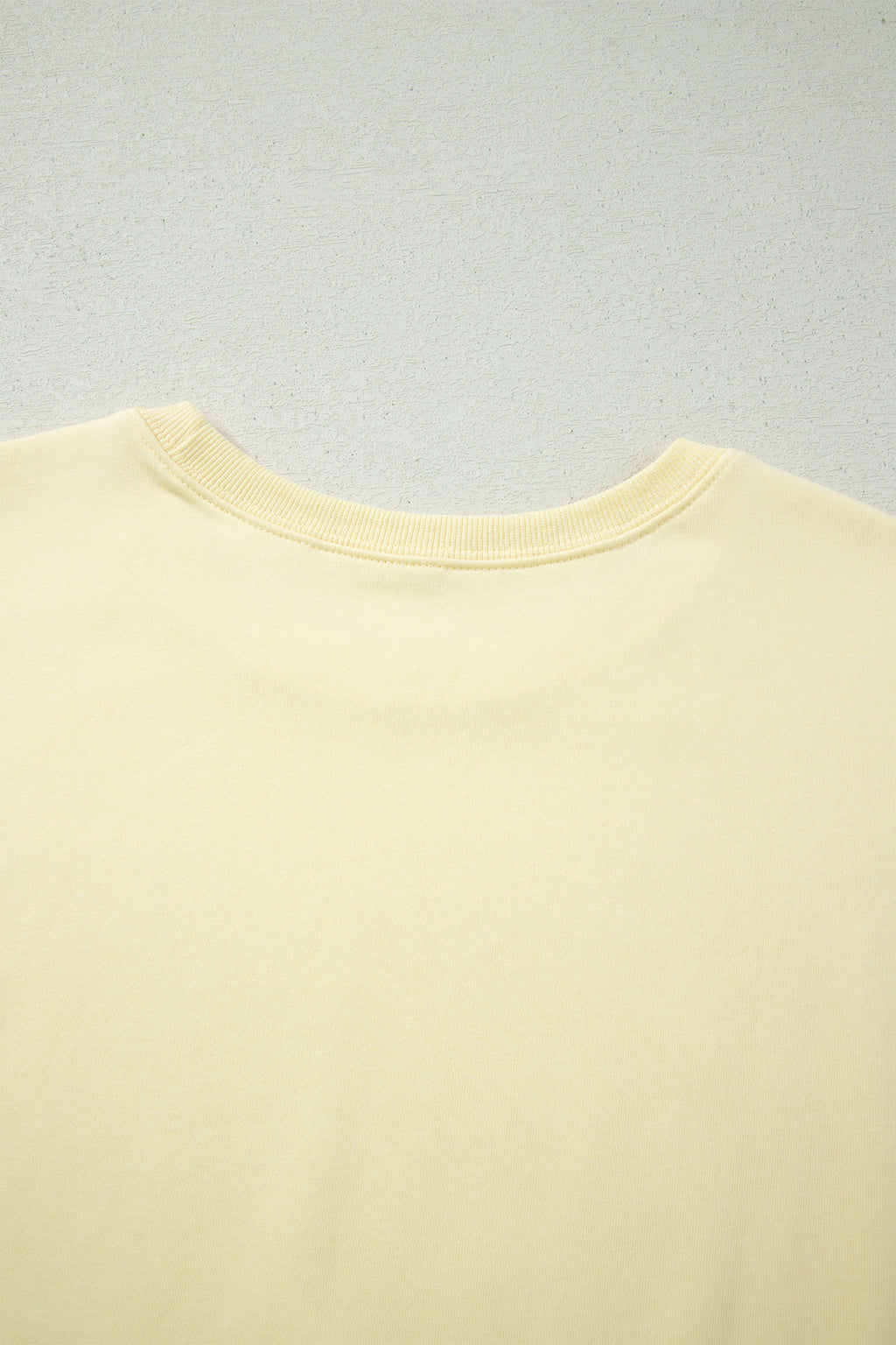 Yellow Cream Solid Tee & Drawstring Shorts Comfy 2-Piece Set