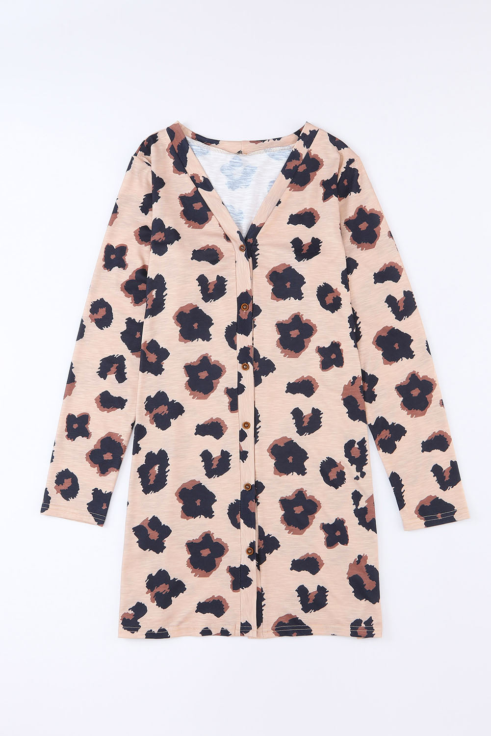 LivelyLooks Leopard Print Open Front Knit Cardigan S-2XL women's fashion