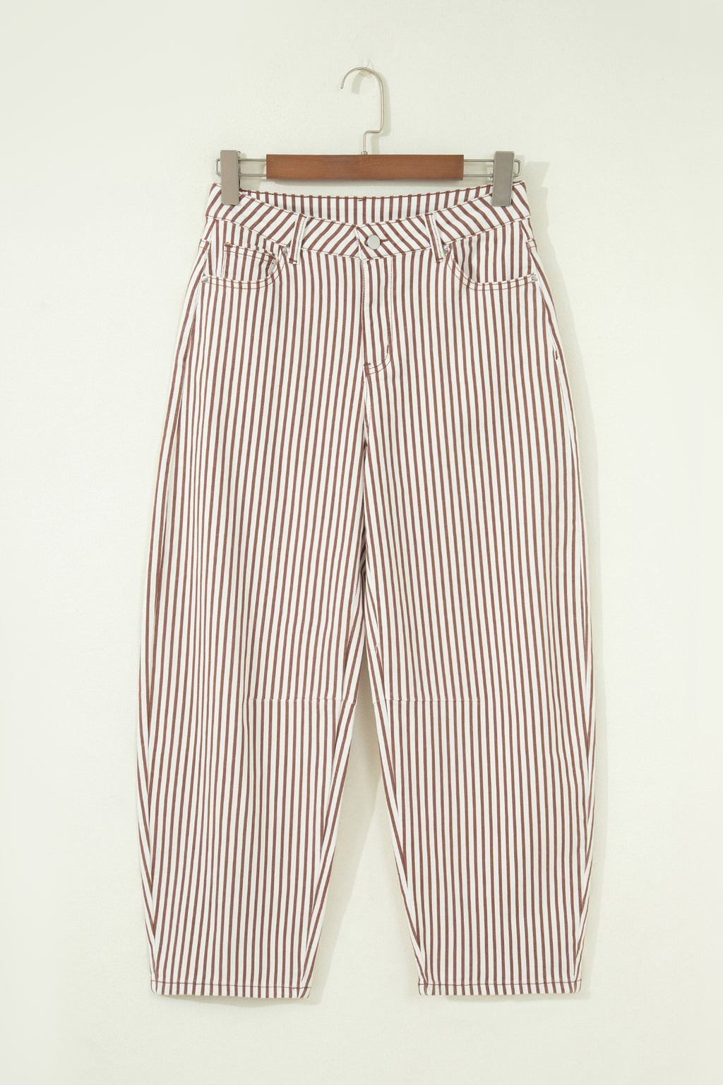 Stripe Casual Barrel Leg Jeans UK 4-16