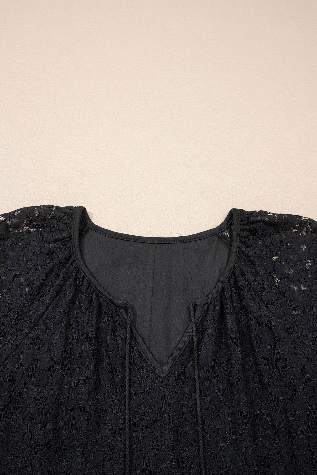 Black Floral Lace Overlay Tassel Tie Beach Vacation Maxi Dress S-XL