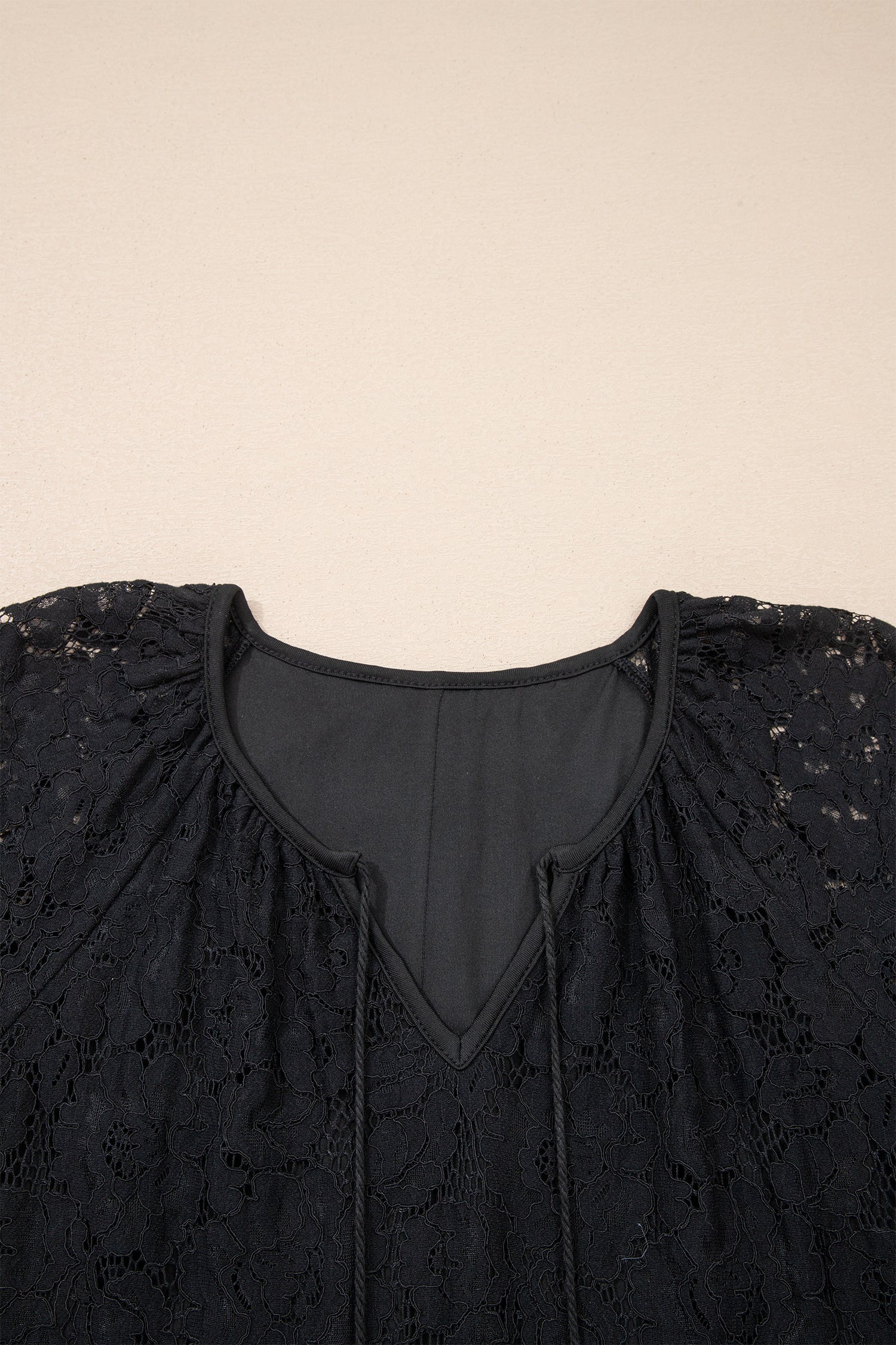 Black Floral Lace Overlay Tassel Tie Beach Vacation Maxi Dress S-XL