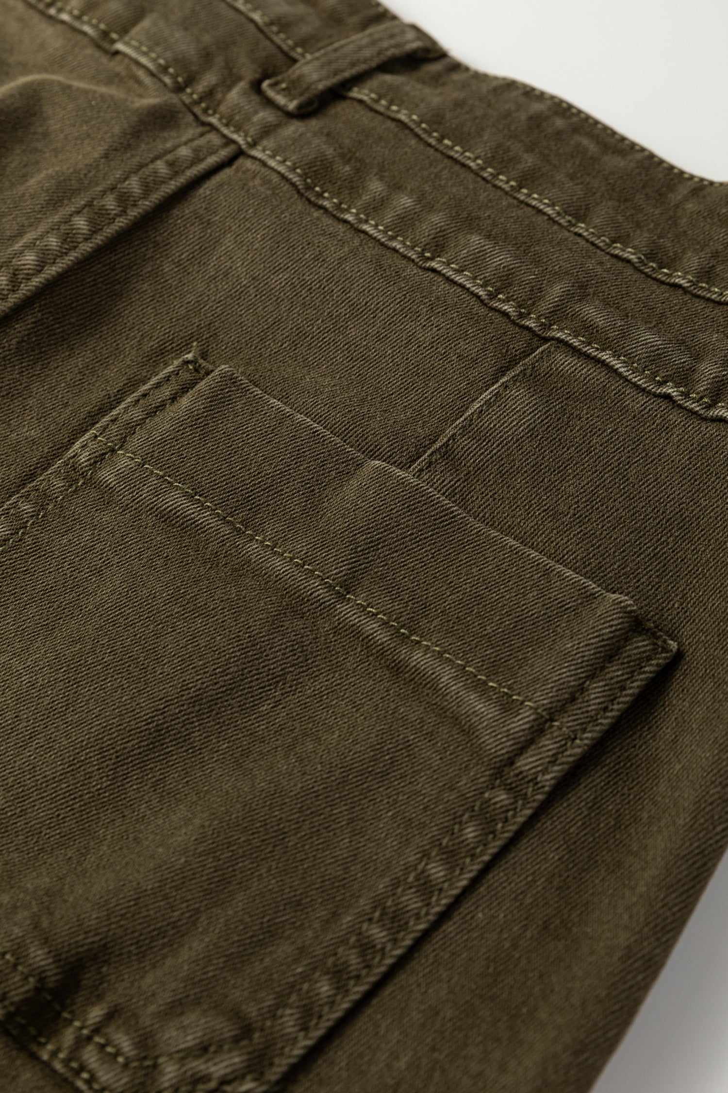 Women's Women's Loose Straight Jeans Double Waistband Jungle Green Sizes 4-16 at LivelyLooks