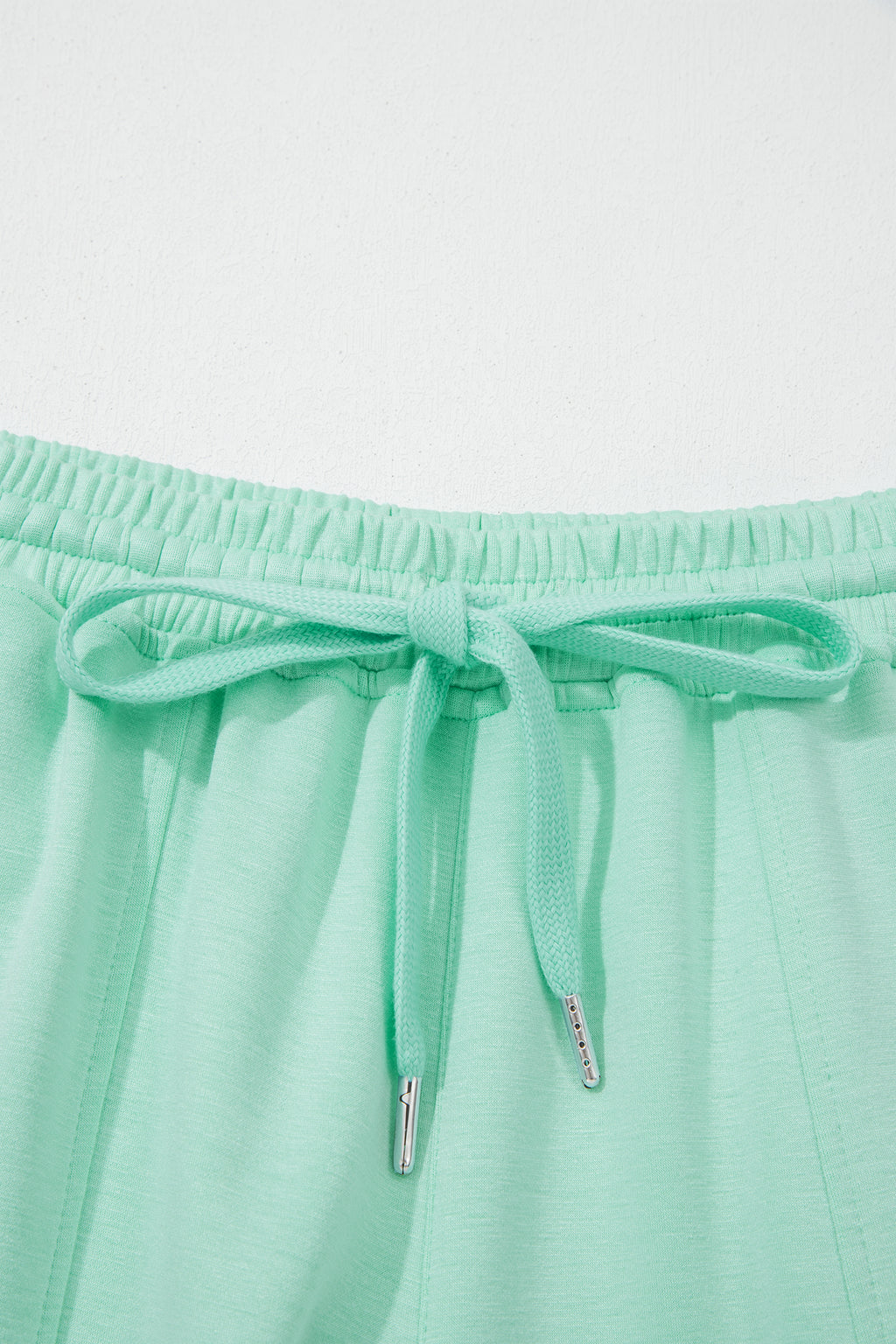 Moonlight Jade Sleeveless Top & Drawstring Wide Leg Trousers Set | Sizes 8-22