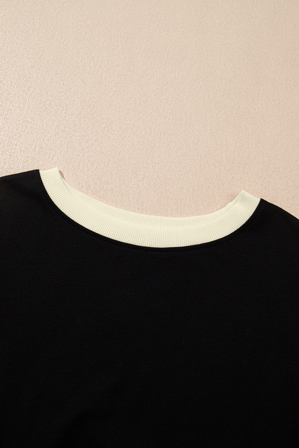 Colourblock Drop Shoulder T-Shirt & Skort 2-Piece Set Beige Black Green