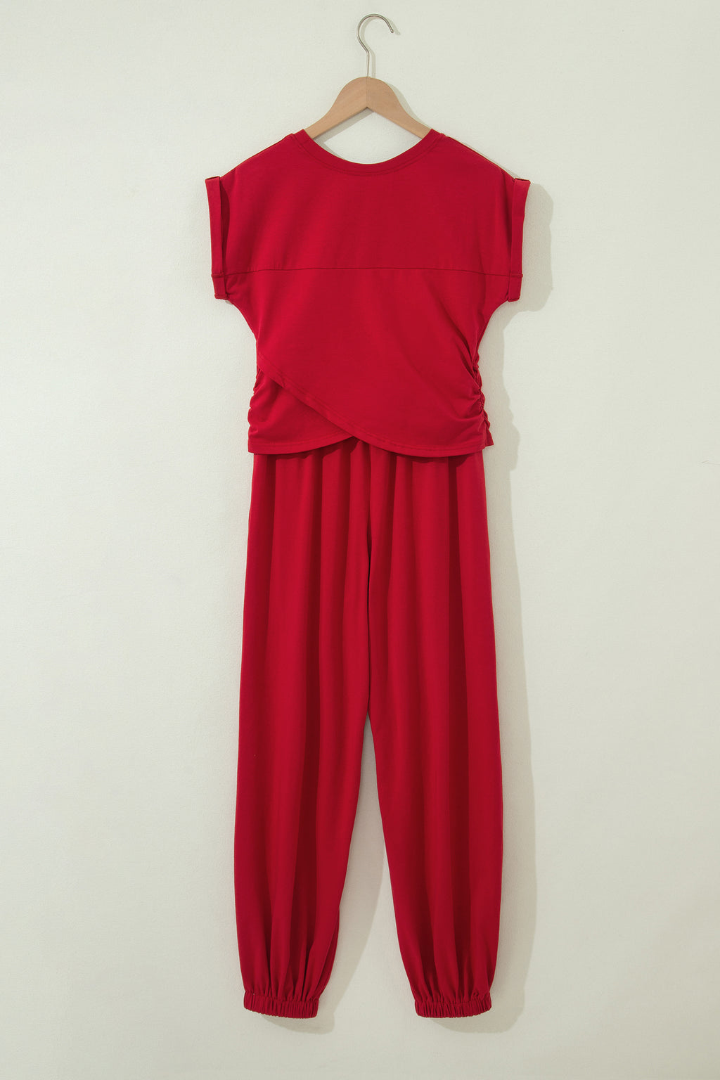 Solid Cropped Cap Sleeve Tank & Jogger Pants Set | 4 Colours | Sizes 8-22