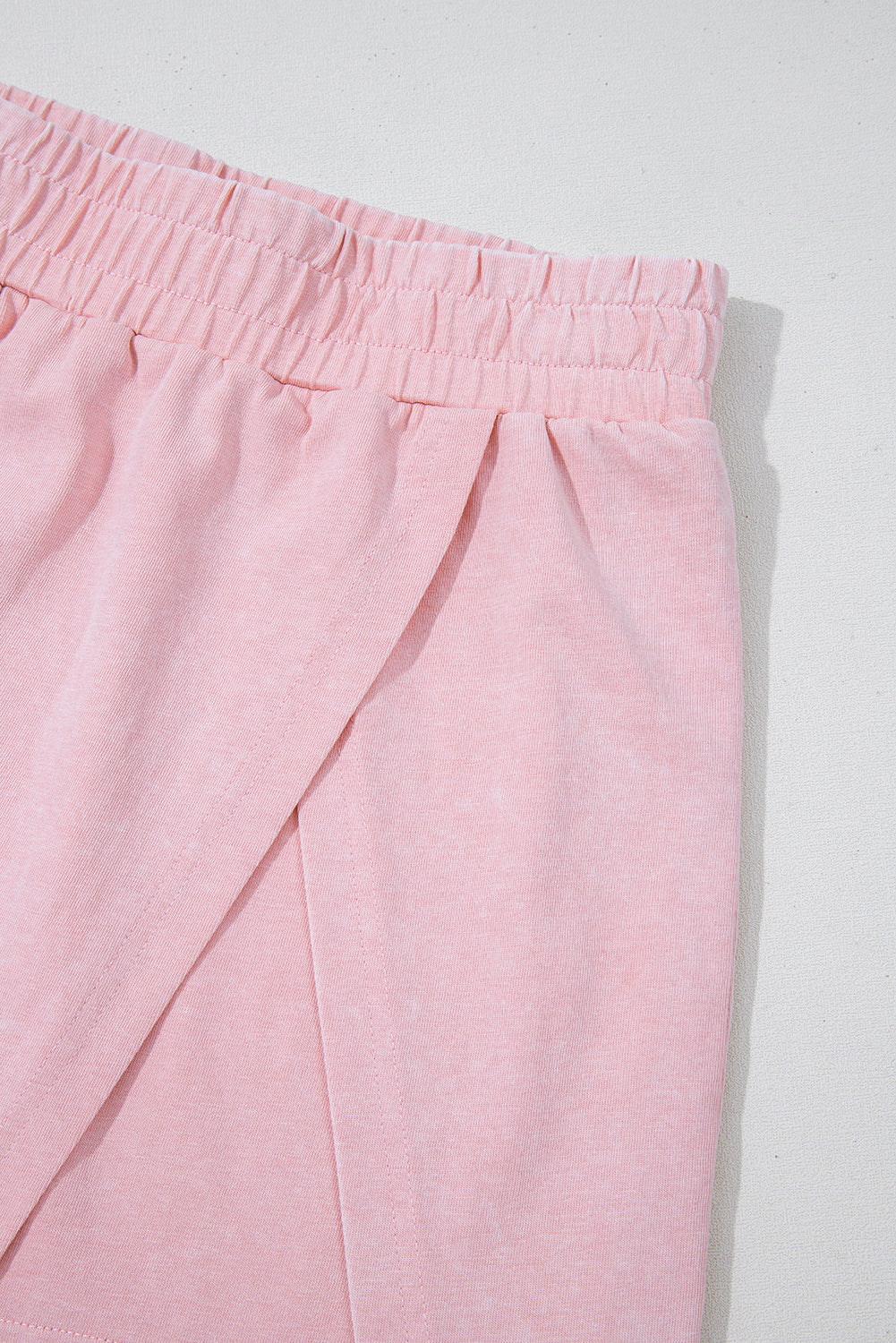 Women's Light Pink 2 Pieces Mineral Wash Cotton Tank Top Lined Split Skirt Set at LivelyLooks