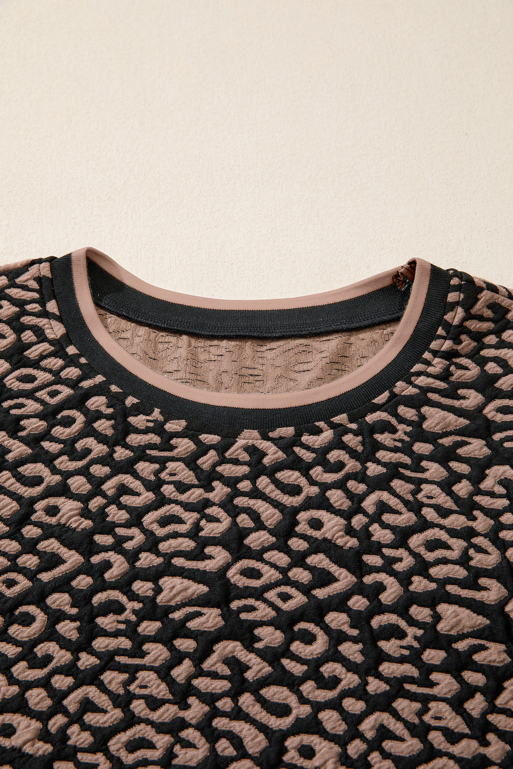Women's Black Leopard Print Bubble Sleeve Shift Mini Dress at LivelyLooks
