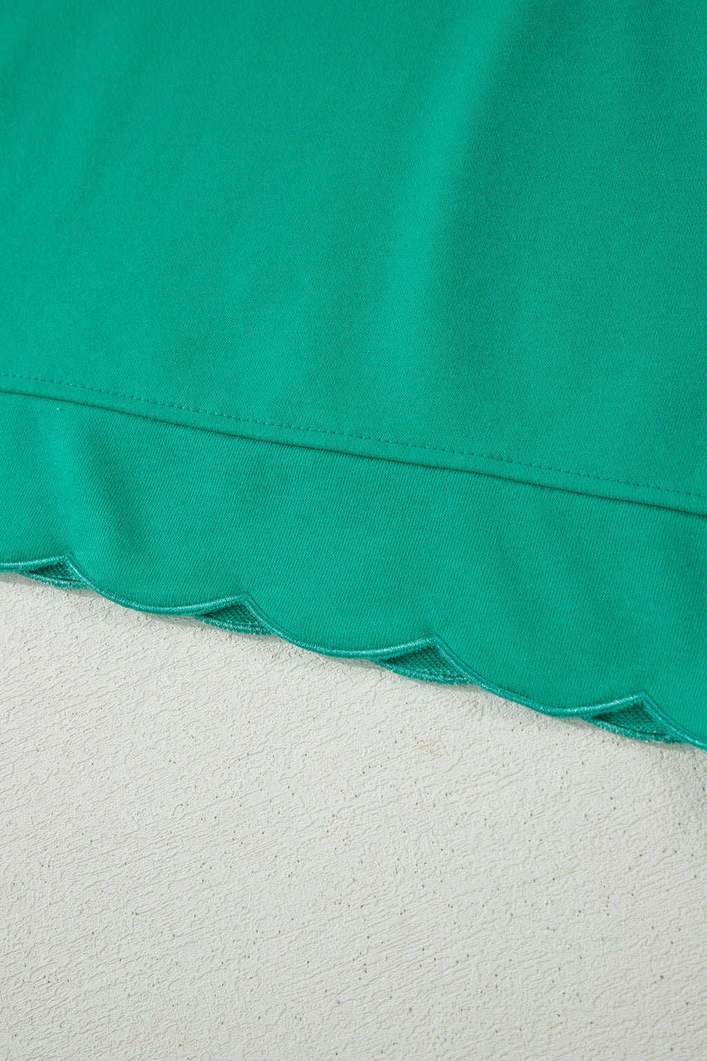 Women's Polo Collar Snap Button Scallop Hem Mini Dress | Beau Blue & Sea Green | UK 8-22 at LivelyLooks