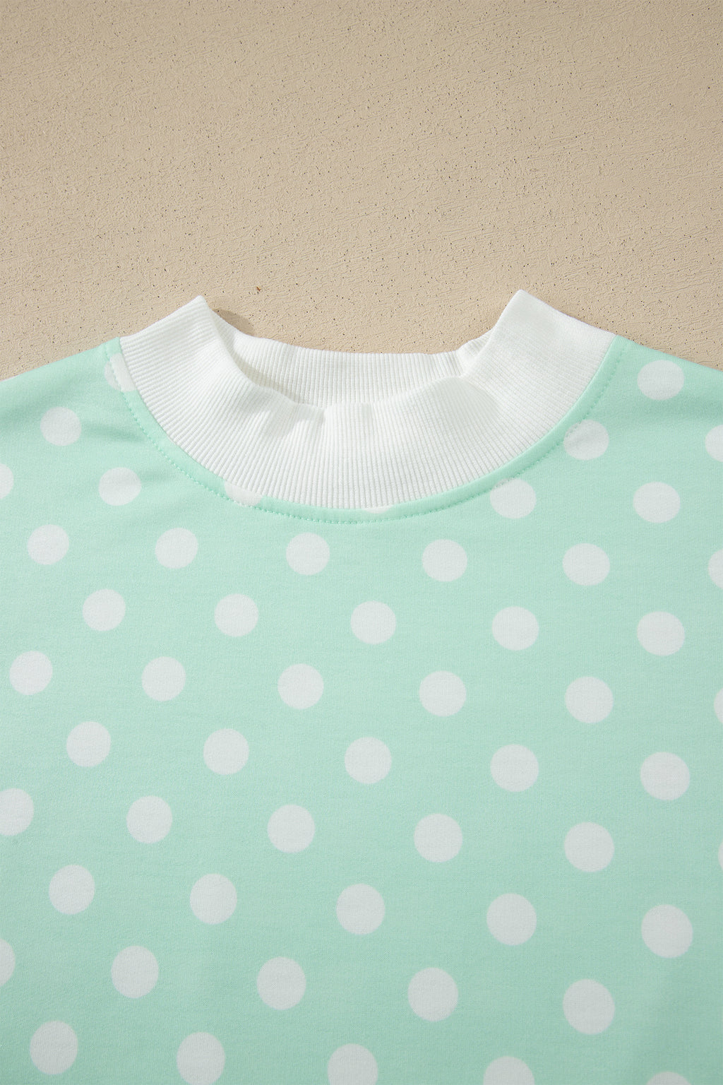 Polka Dot Mock Neck Short Set – Yellow, Pink, Sky Blue & Green
