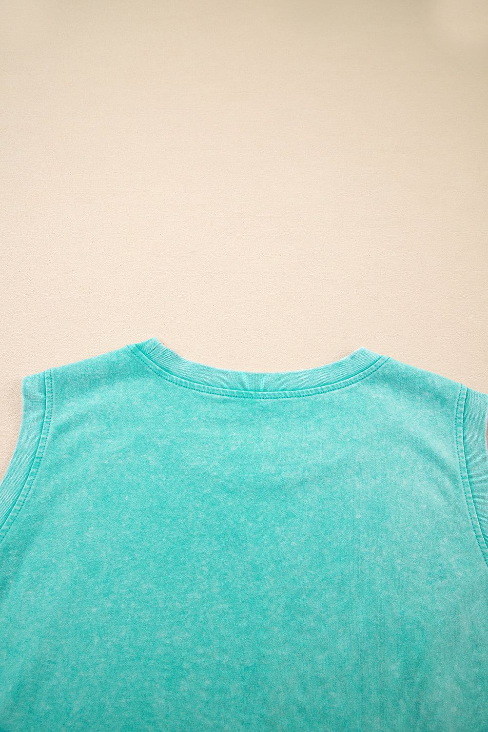 Mint Green Mineral Wash Cotton Tank Top Split Skirt Co-ord Set S-XL