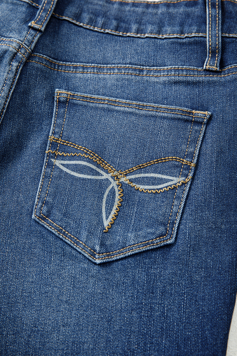 Women's Women's Bootcut Jeans Western Stitch Patched Pocket Denim Sizes 4-16 at LivelyLooks