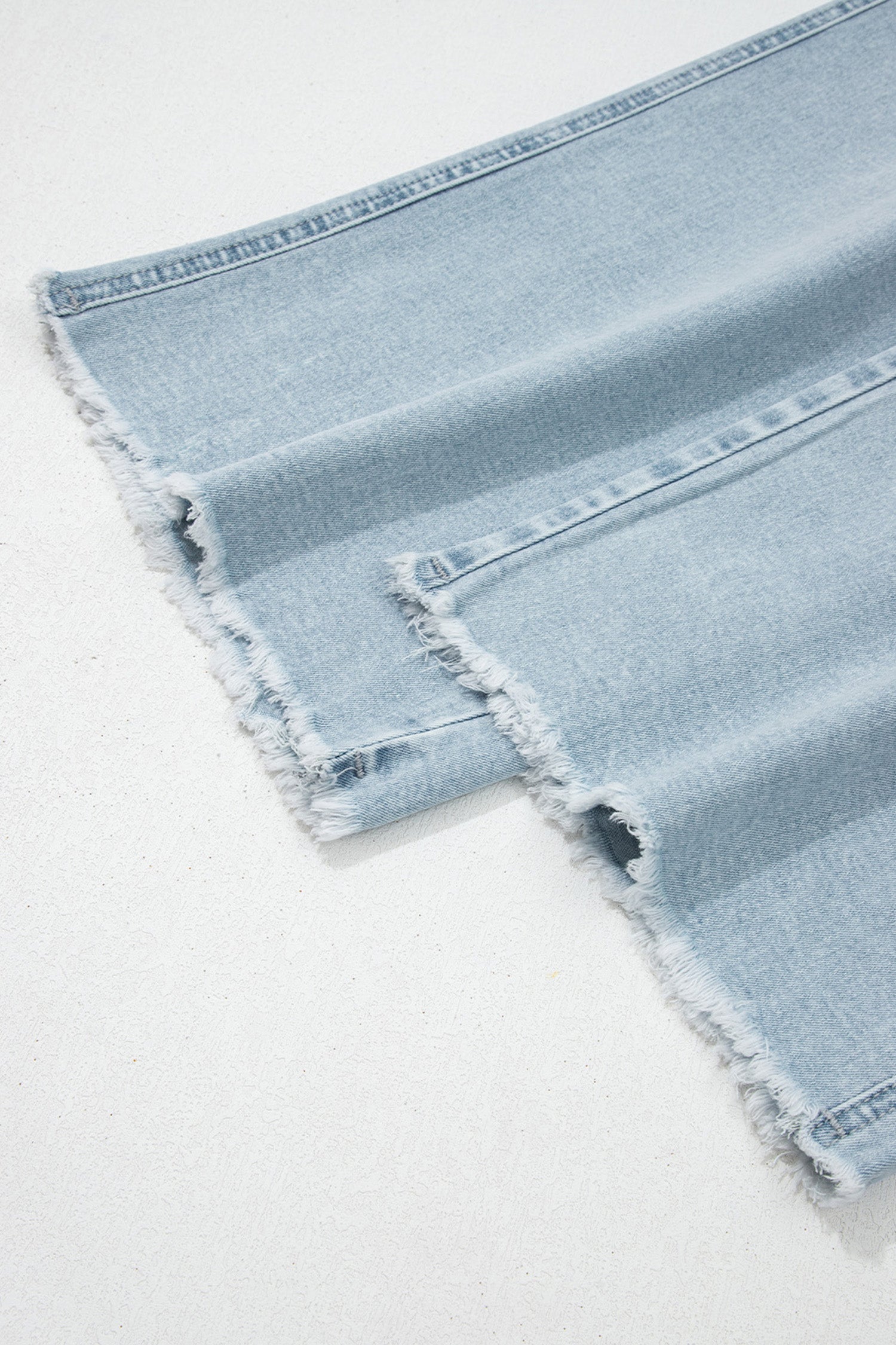 Shop Frayed Cropped Straight Leg Jeans UK 8-20 at LivelyLooks