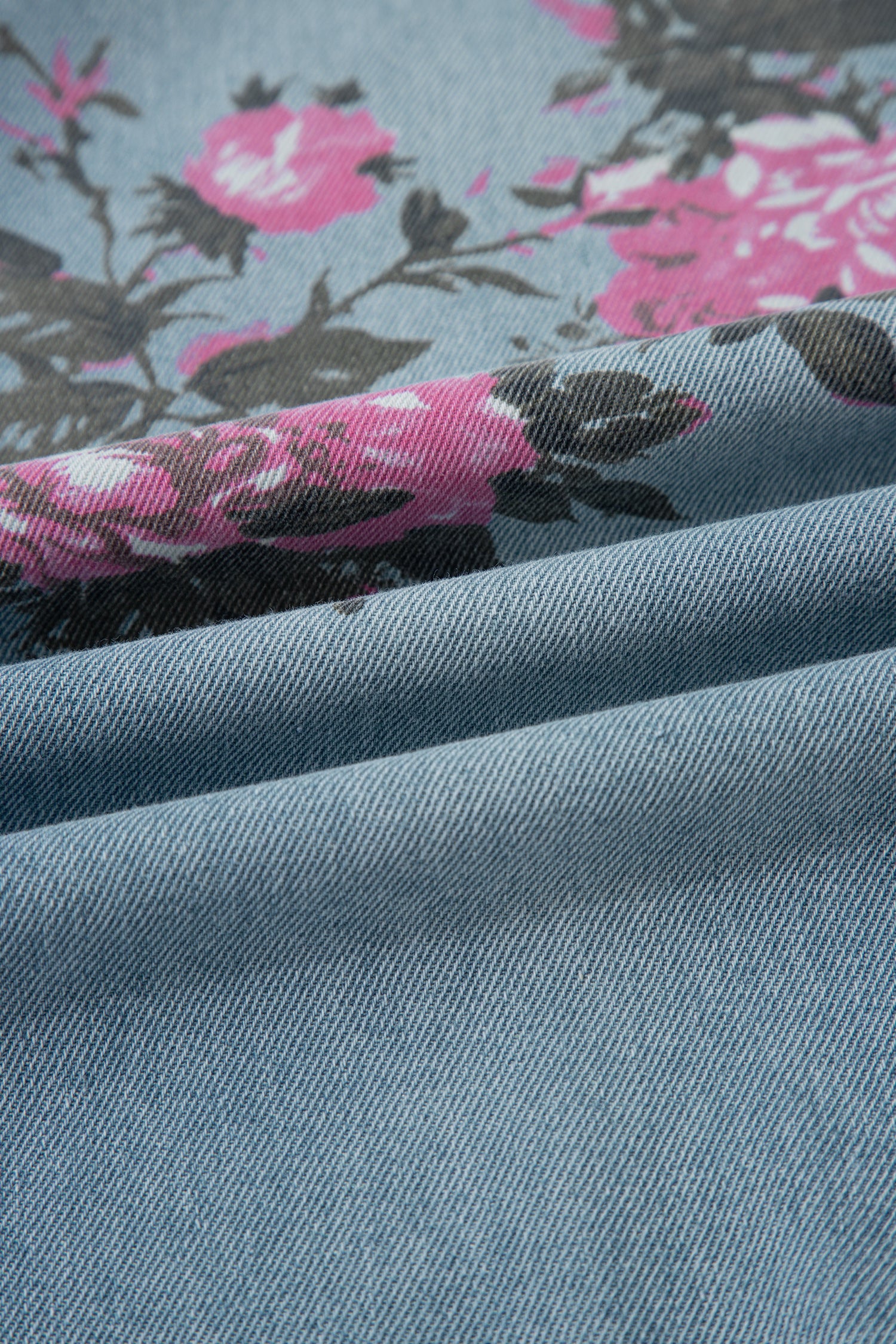 Shop Blue Garden Floral Print Bootcut Jeans | UK Sizes 6-18 at LivelyLooks