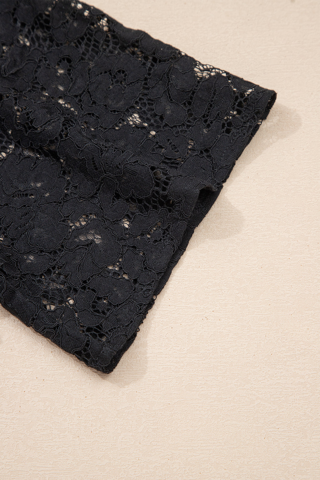 Black Floral Lace Overlay Tassel Tie Beach Vacation Maxi Dress S-XL