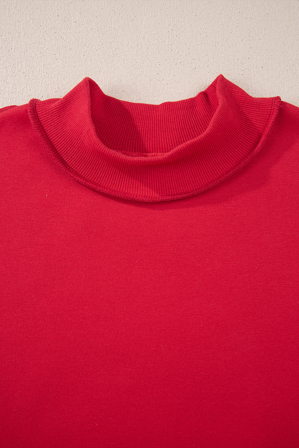 Carrot Oversized Reversible Sweatshirt Drop Shoulder Mock Neck Women S-XL