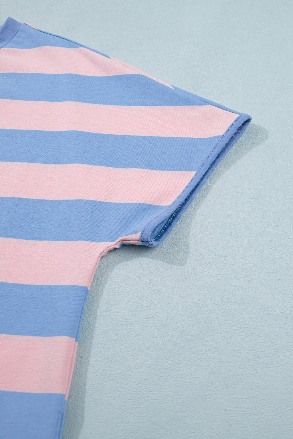 Striped Dolman Tee & Drawstring Skort Set – Pink, Rose & Yellow