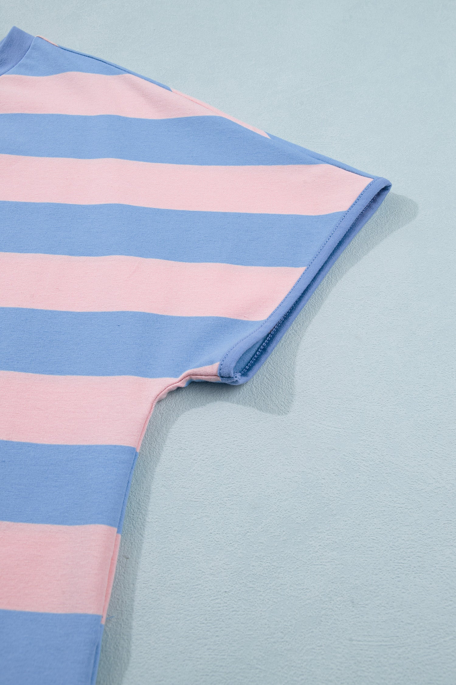Striped Dolman Tee & Drawstring Skort Set – Pink, Rose & Yellow
