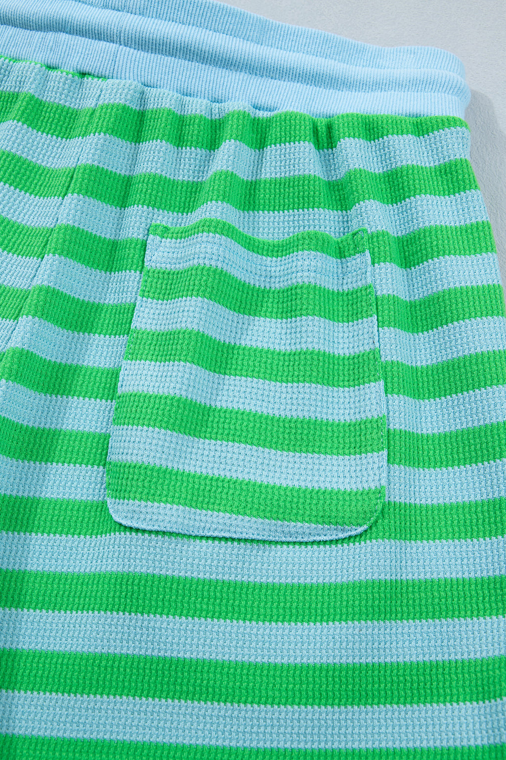 LivelyLooks Women's Stripe Puff Sleeve Top & Shorts Matching Set S-2XL women's fashion
